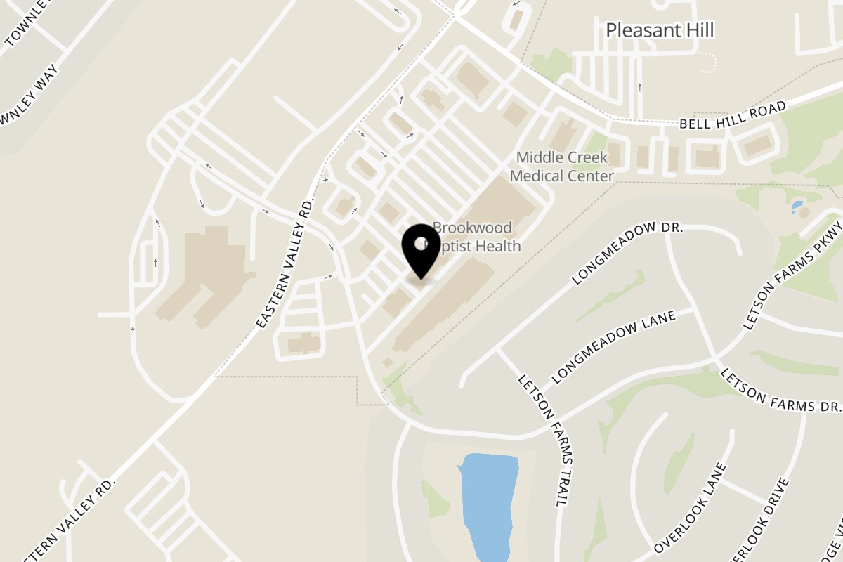 Map showing the location of San Antonio Grill on 4760 Eastern Valley Rd #140 in McCalla